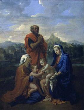 The Holy Family with St. John, St. Elizabeth and St. Joseph Praying 1656