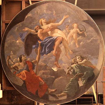 Truth Stolen Away by Time Beyond the Reach of Envy and Discord von Nicolas Poussin