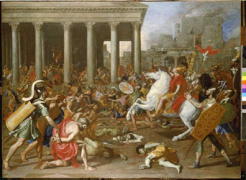 Die Zerstörung des Tempels in Jerusalem durch Titus von Nicolas Poussin