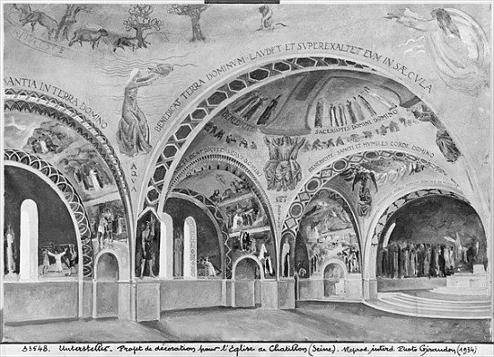 Set design for the church of Chatillon. von Nicolas Untersteller