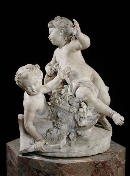Two Children Fighting over a Bouquet von Nicolas Vinache