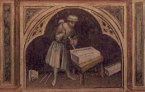 The Stone Cutter, from 'The Working World' cycle after Giotto c.1450