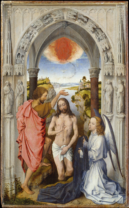 Taufe Christi von Niederländischer Meister um 1510