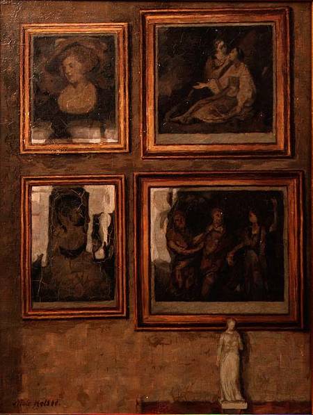 Interior with Paintings and a Figurine von Niels Holsoe