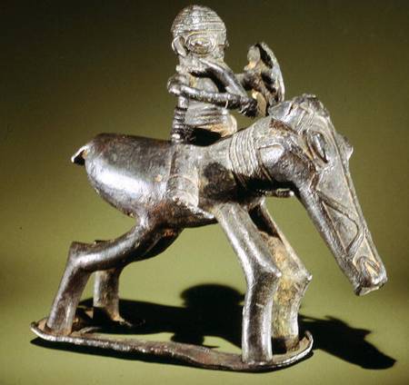Equestrian Figure, Edo Culture, Benin von Nigerian