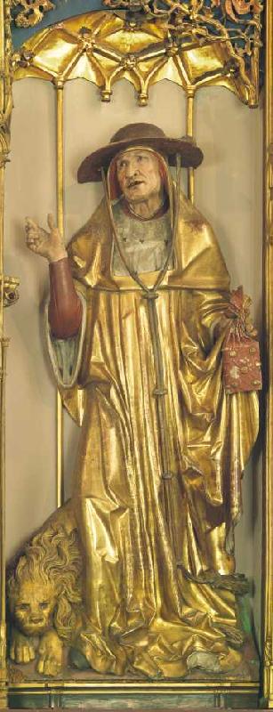 Isenheimer Altar, Detail: Der heilige Hieronymus. von Niklaus von Hagenau