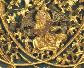 Isenheimer Altar, Detail: Mensch/Engel (Evangelistensymbol des Matthäus).