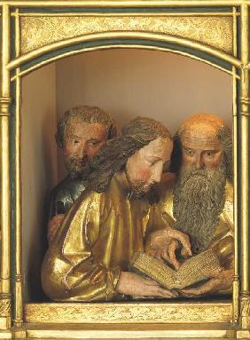 Isenheimer Altar, Detail: Predella mit Aposteln.