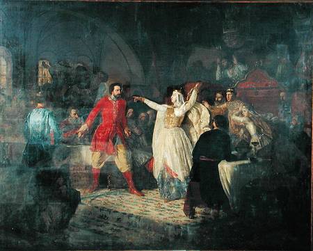 Grand Duchess Sophia exposing Vassily Kosoy von Nikolai Dmitrievich Dmitriev-Orenburgsky