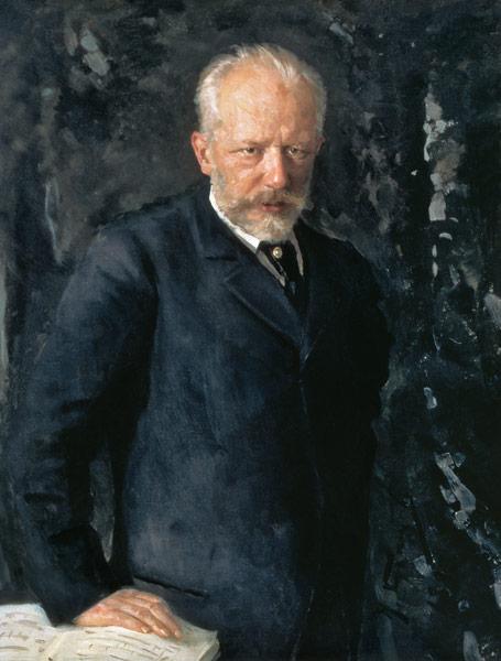 Portrait of Piotr Ilyich Tchaikovsky (1840-93), Russian composer 1893