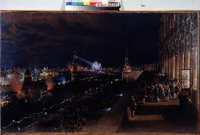 Festbeleuchtung des Moskauer Kreml 1883