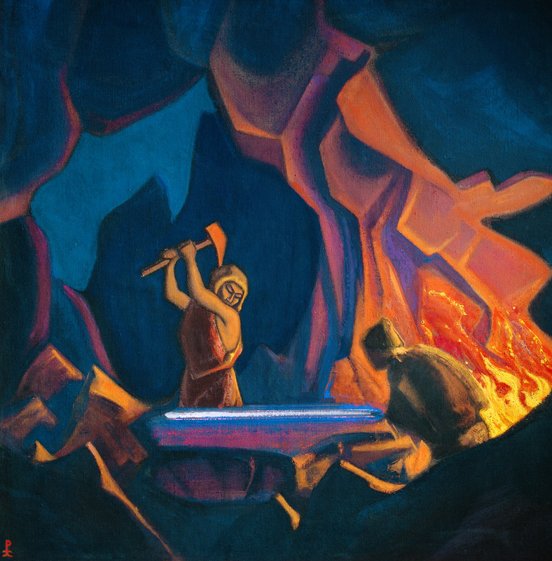 Die Nibelungen. Schmieden des Schwertes von Nikolai Konstantinow Roerich