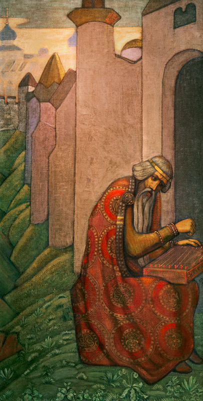Mittelalterlicher slawischer Dichter von Nikolai Konstantinow Roerich