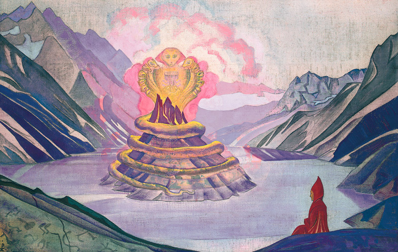 Nagarjuna, der Sieger über die Schlange von Nikolai Konstantinow Roerich