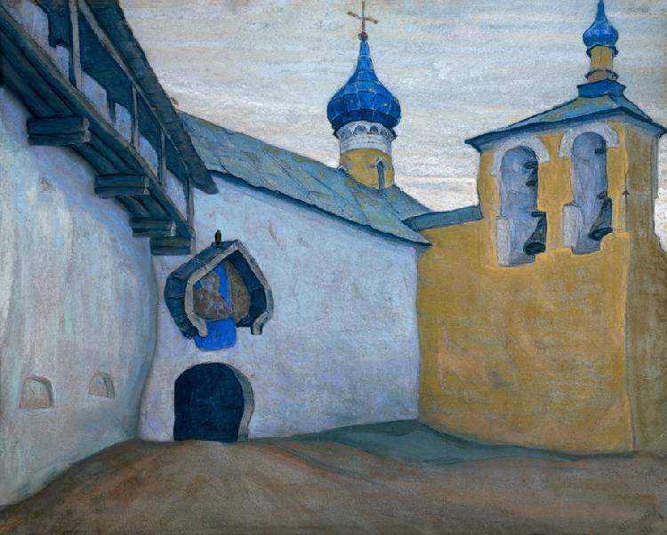 Das Pskowo-Petschory-Kloster von Nikolai Konstantinow Roerich