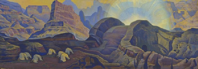 Das Wunder (aus der Serie Messias) von Nikolai Konstantinow Roerich