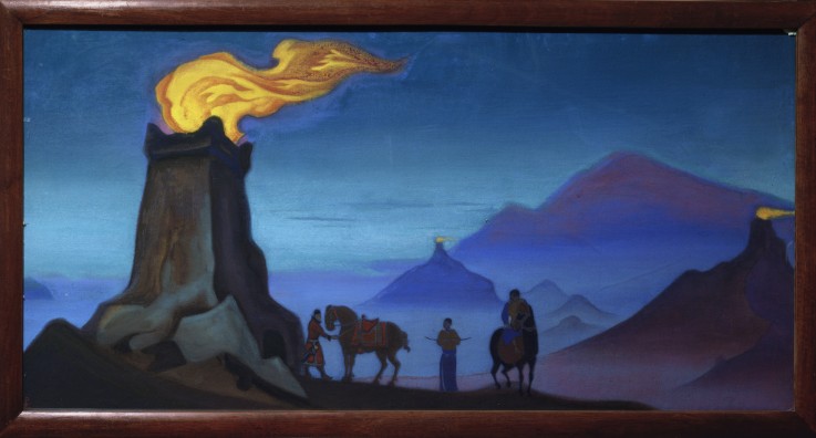 Flamme des Sieges von Nikolai Konstantinow Roerich