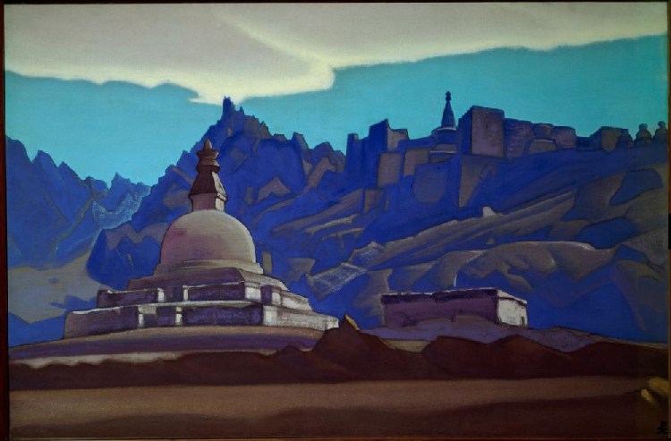 Grabbauten. Ladakh von Nikolai Konstantinow Roerich