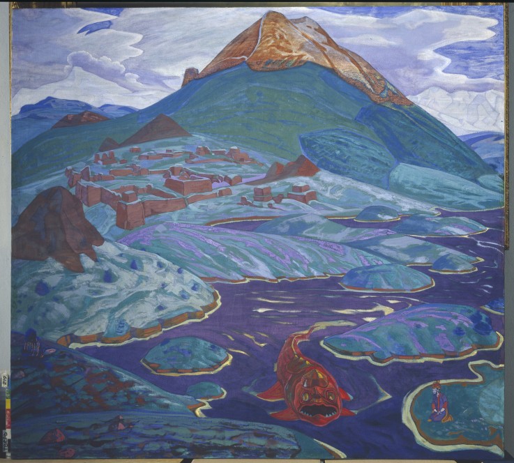 Phantastische Landschaft von Nikolai Konstantinow Roerich