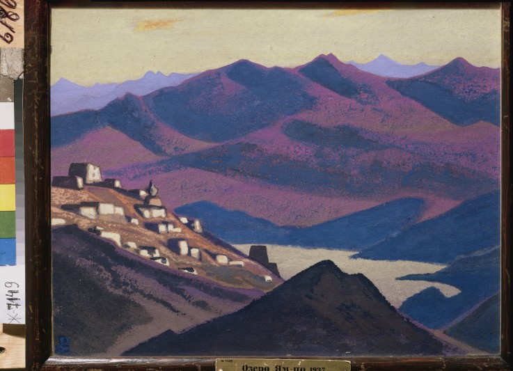 Yam Tso See (Siedlung in den Bergen) von Nikolai Konstantinow Roerich