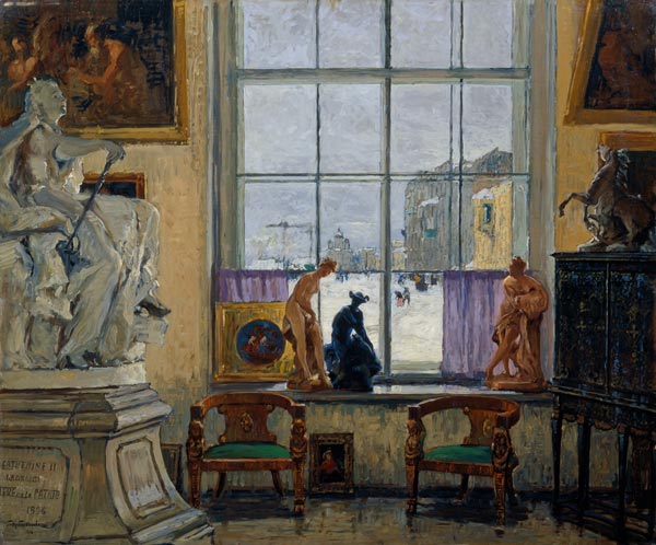 In einem Museum von Nikolai P. Bogdanow-Bjelski