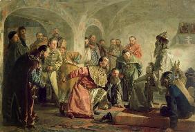 The Oprichnina at the Court of Ivan IV (1530-84) (oil on canvas) 1662