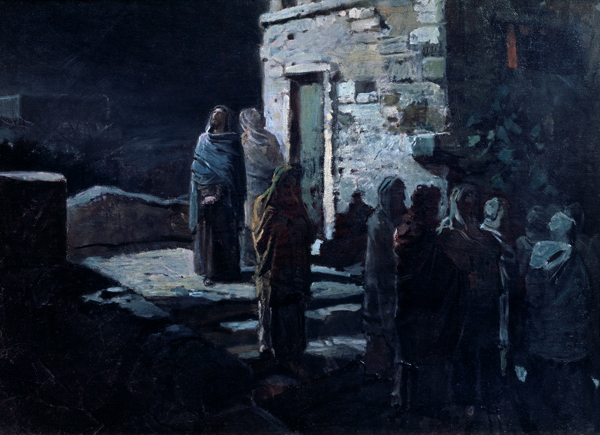 Christus nach dem letzten Abendmahl in Gethsemane von Nikolai Nikolajewitsch Ge