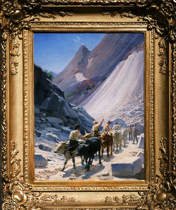 Marmortransport in Carrara von Nikolai Nikolajewitsch Ge