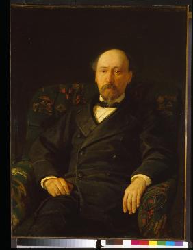 Porträt des Dichters Nikolai Nekrassow (1821-1877) 1872