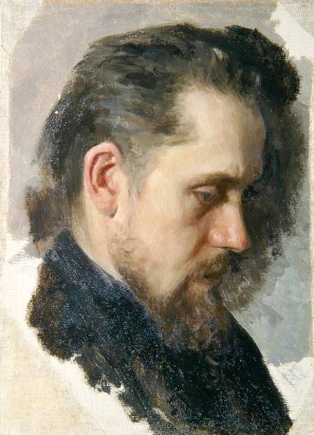 Portrait of the author Nikolay Pomyalovsky von Nikolaj Wassiljewitsch Nevrev