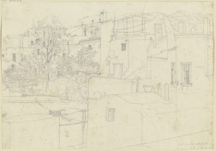 Ausblick aus einem Wirtshaus auf die Hinterhöfe von Amalfi von Nikolaus Hoff