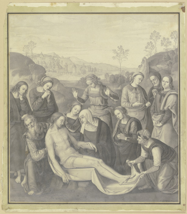 Peruginos Beweinung im Palazzo Pitti in Florenz von Nikolaus Hoff