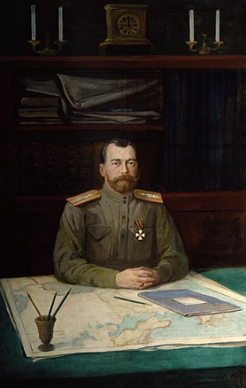 Portrait of Emperor Nicholas II von Nikolay Shesterikov