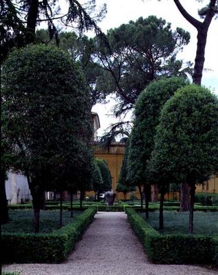 View of the garden, detail of the parterre, designed by Giorgio Vasari (1511-74) Giacomo Vignola (15 von 