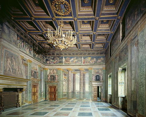 The 'Sala delle Prospettive' (Hall of Perspective) designed by Baldassarre Peruzzi (1481-1536) c.151 von 