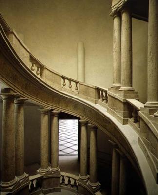 The 'Palazzetto' (Little Palace) detail of the spiral staircase, designed by Ottaviano Mascherino (1 von 