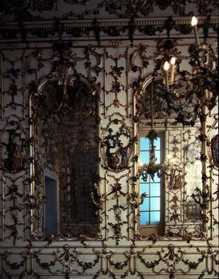 The 'Salottino di Porcellana' (Hall of Porcelain) designed for the Villa Reale in Portici by S. Fisc von 