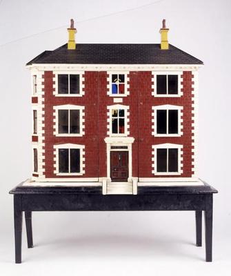 'Ivy Lodge', a rural style dollshouse, view of the front, English, 1886 (mixed media) (see also 1252 von 