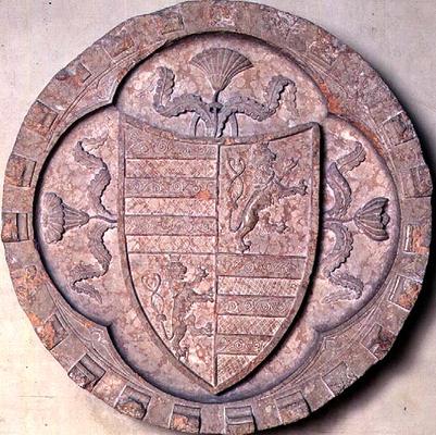 Coat of arms of the Gonzaga family, 1st half of 15th century (marble) von 