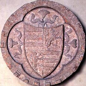 Coat of arms of the Gonzaga family, 1st half of 15th century (marble) 17th