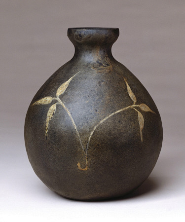 A Black-Glazed Vase von 
