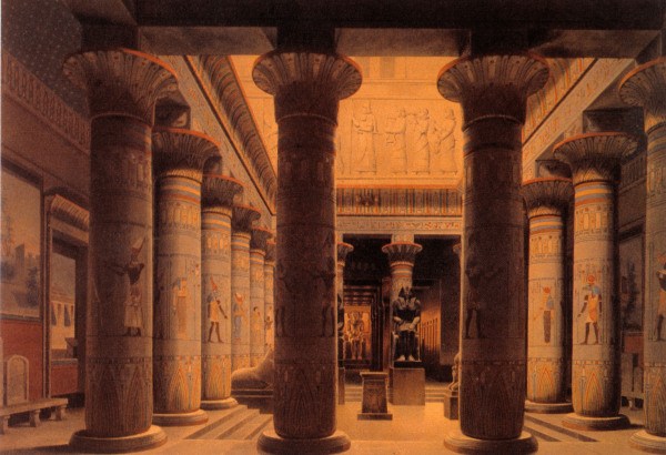 Ägyptischer Hof im Neuen Museum von 