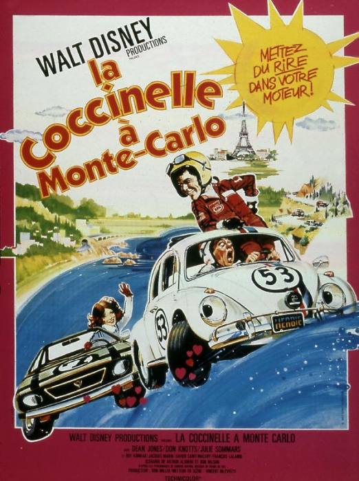 Affiche du film La coccinelle a Monte carlo 1977 de VincentMcEveety avec Dean Jones Don Knotts et Ju von 