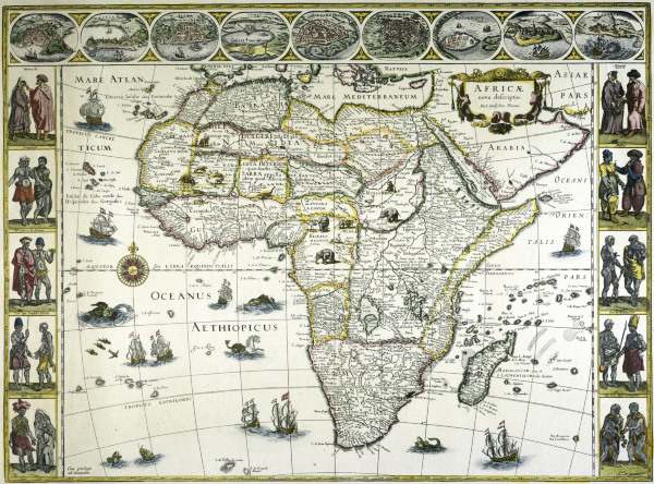 Afrika, Landkarte von 
