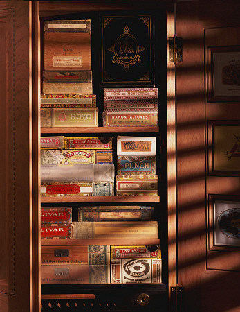 A Hand Made Cedar Armoire Containing Boxed Cigars von 
