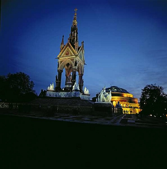 Albert Memorial with Royal Albert Hall in the Background von 