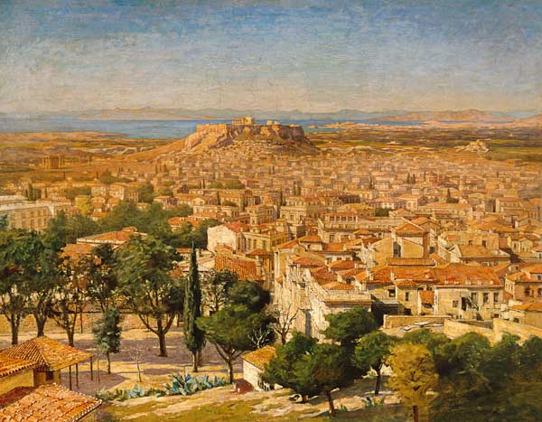 An Extensive View Of Athens With The Acropolis von 
