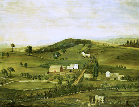 An American Farm: Fall View From The East von 