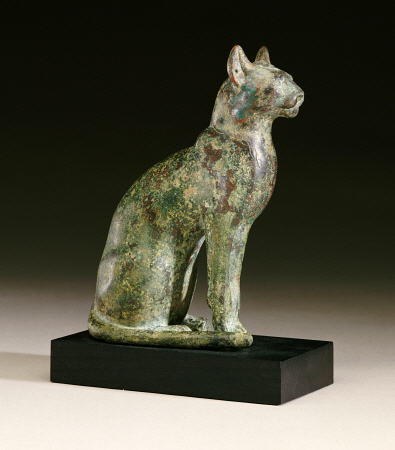 An Egyptian Bronze Figure Of A Cat von 