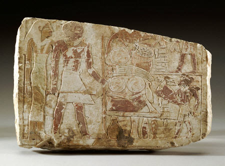 An Egyptian Middle Kingdom Limestone Relief von 